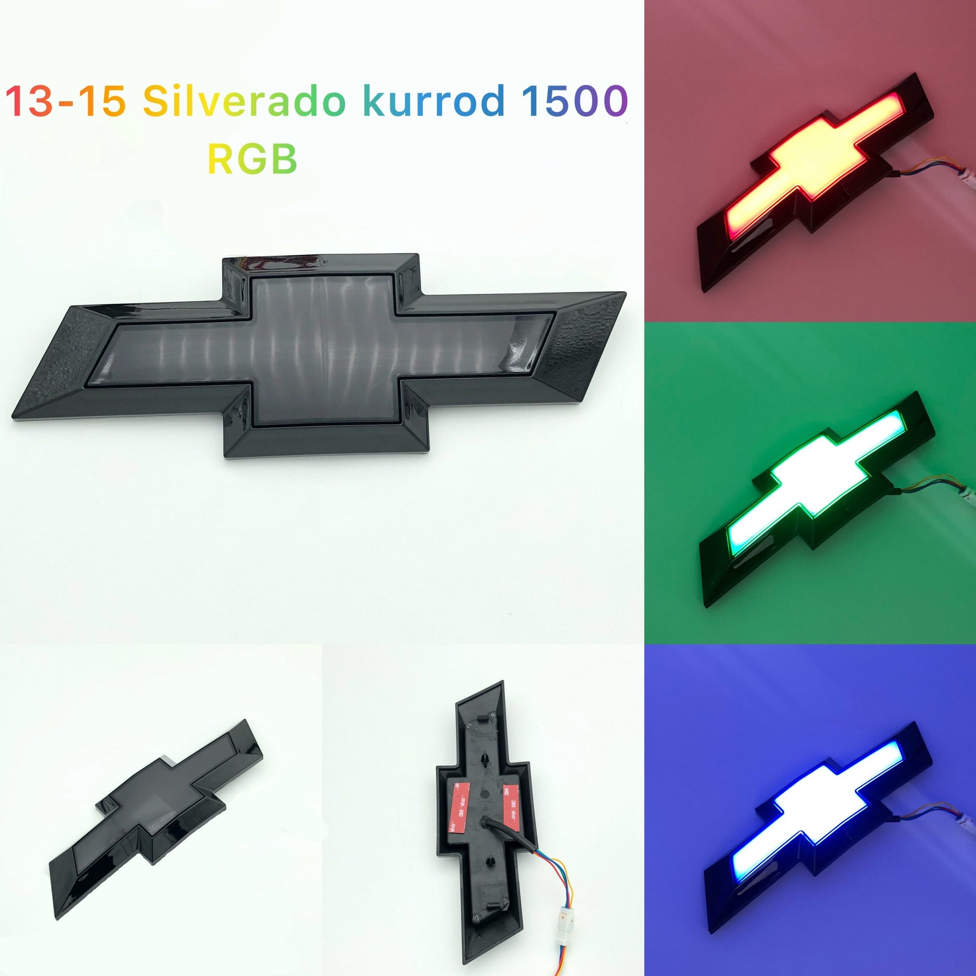 Chevy logo Silverado kurrod 1500 front led chevrolet logo light-2