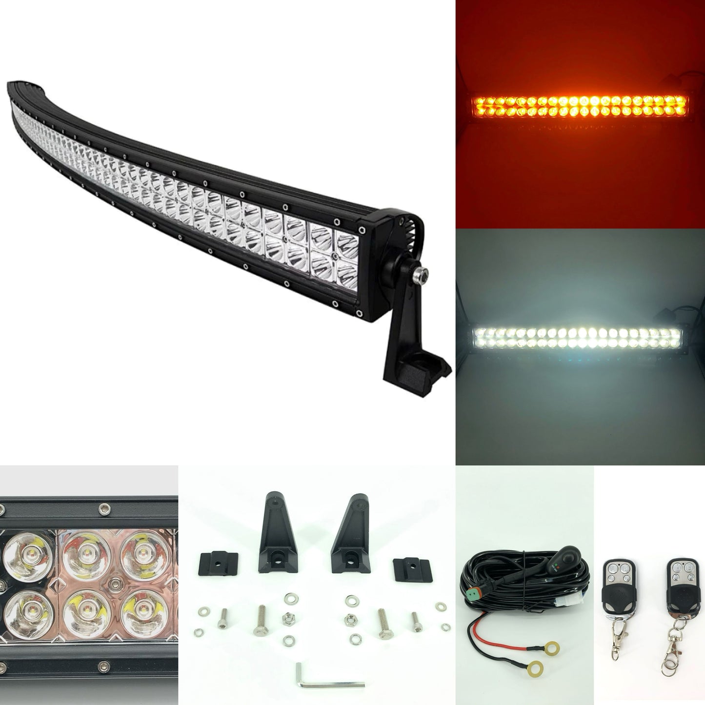 21.5" Dual Color Strobe Curved Light Bar-0
