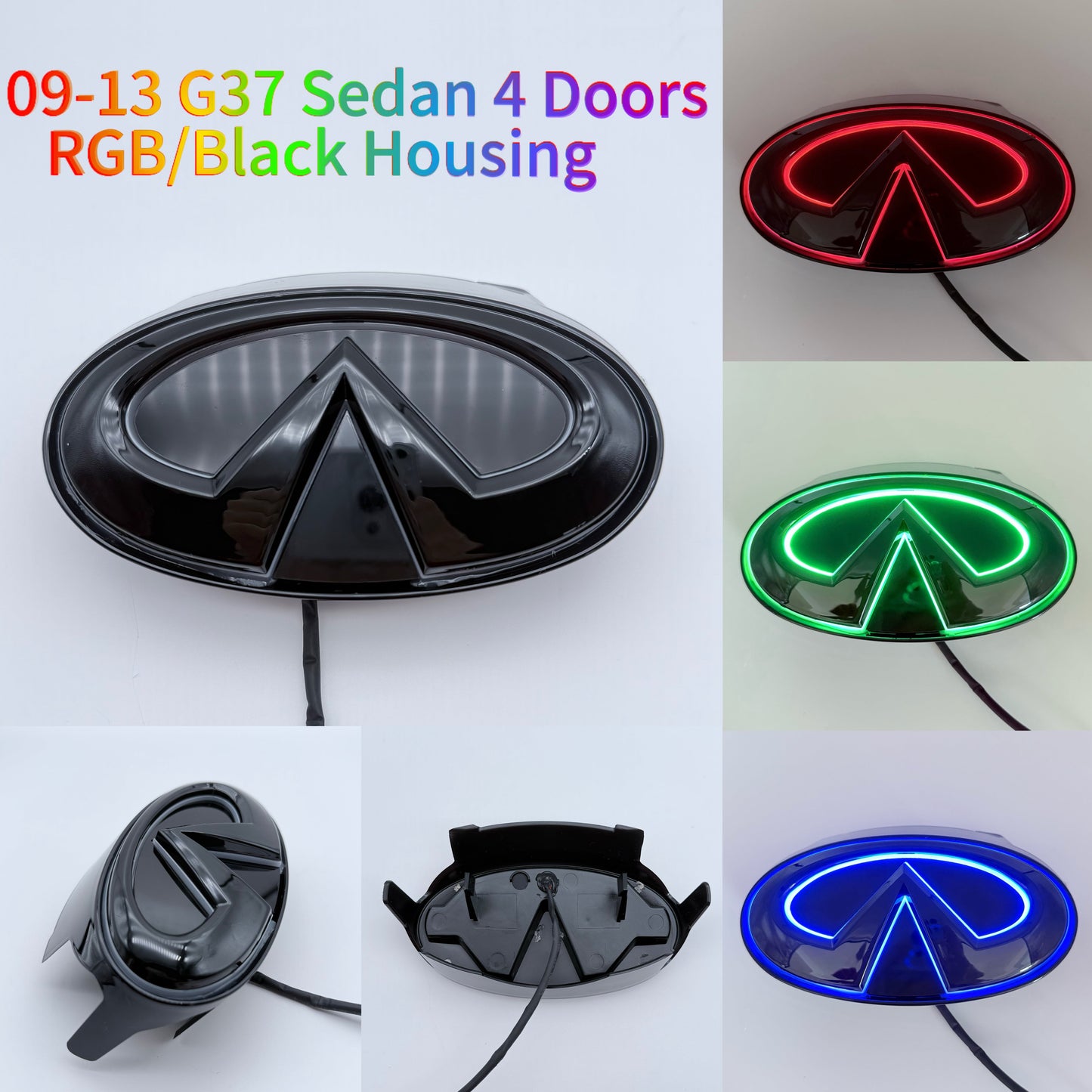 Infiniti logo car led front emblem light-17