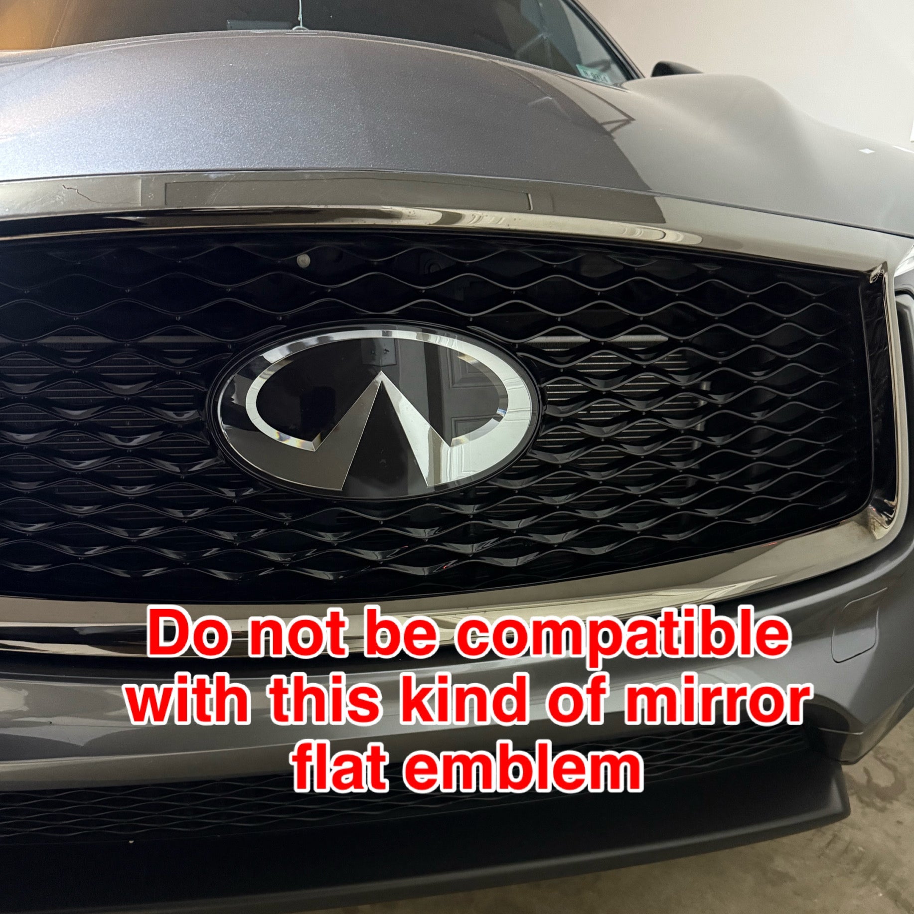 Infiniti logo car led front emblem light-1