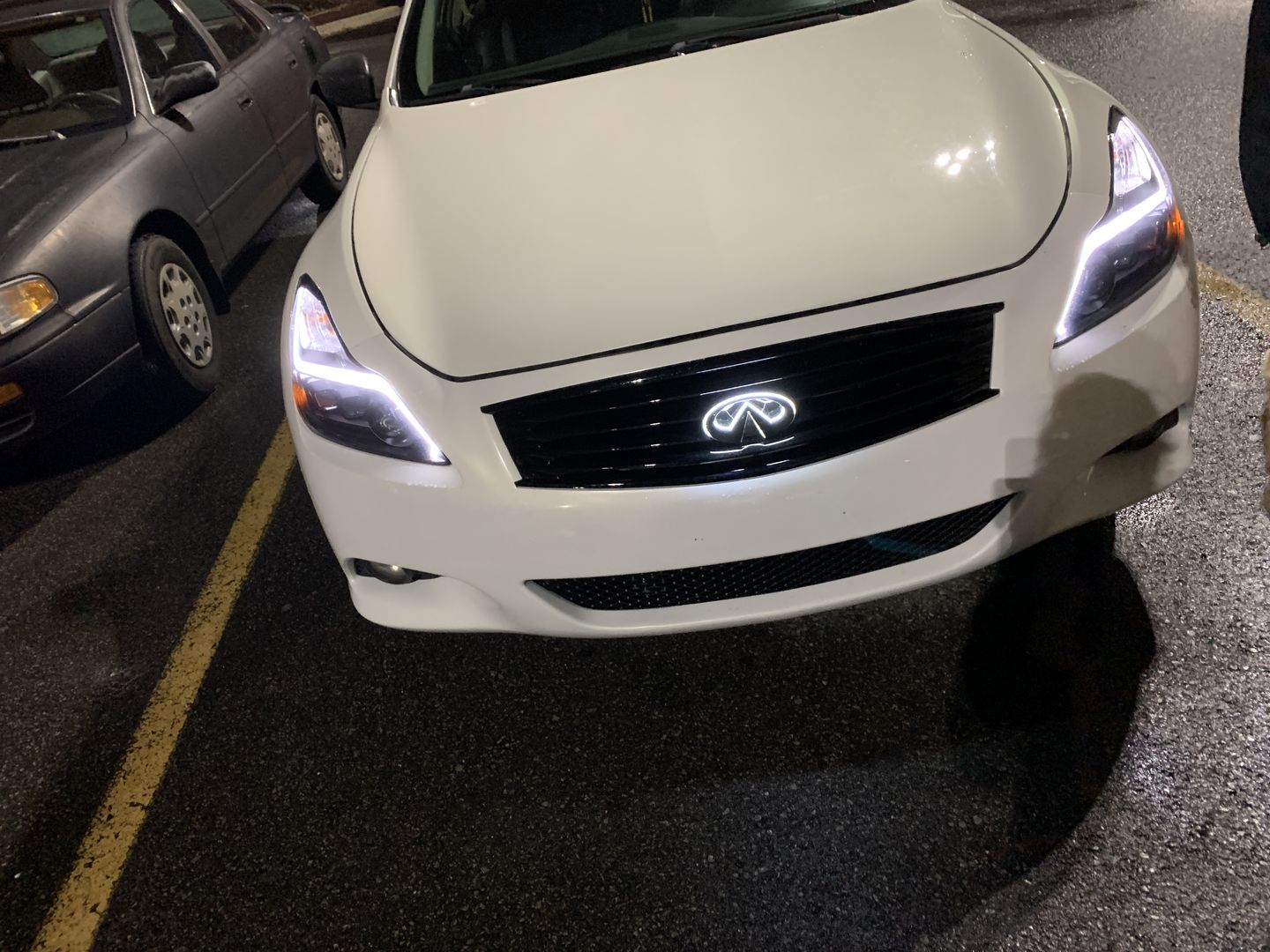 Infiniti logo car led front emblem light-3