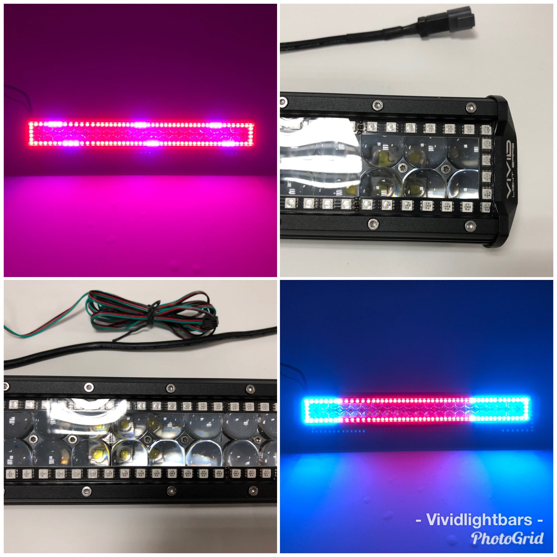 4D RGB Chasing LED Light Bars- slide bracket-2