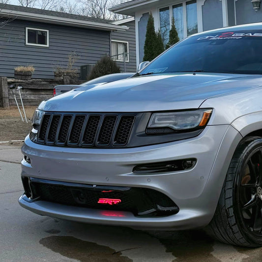 SRT LED Grill Emblem Badge(Multicolor)– Chasing RGBW  Car Logo Light features 120+ dynamic for Dodge, Chrysler & Jeep-1