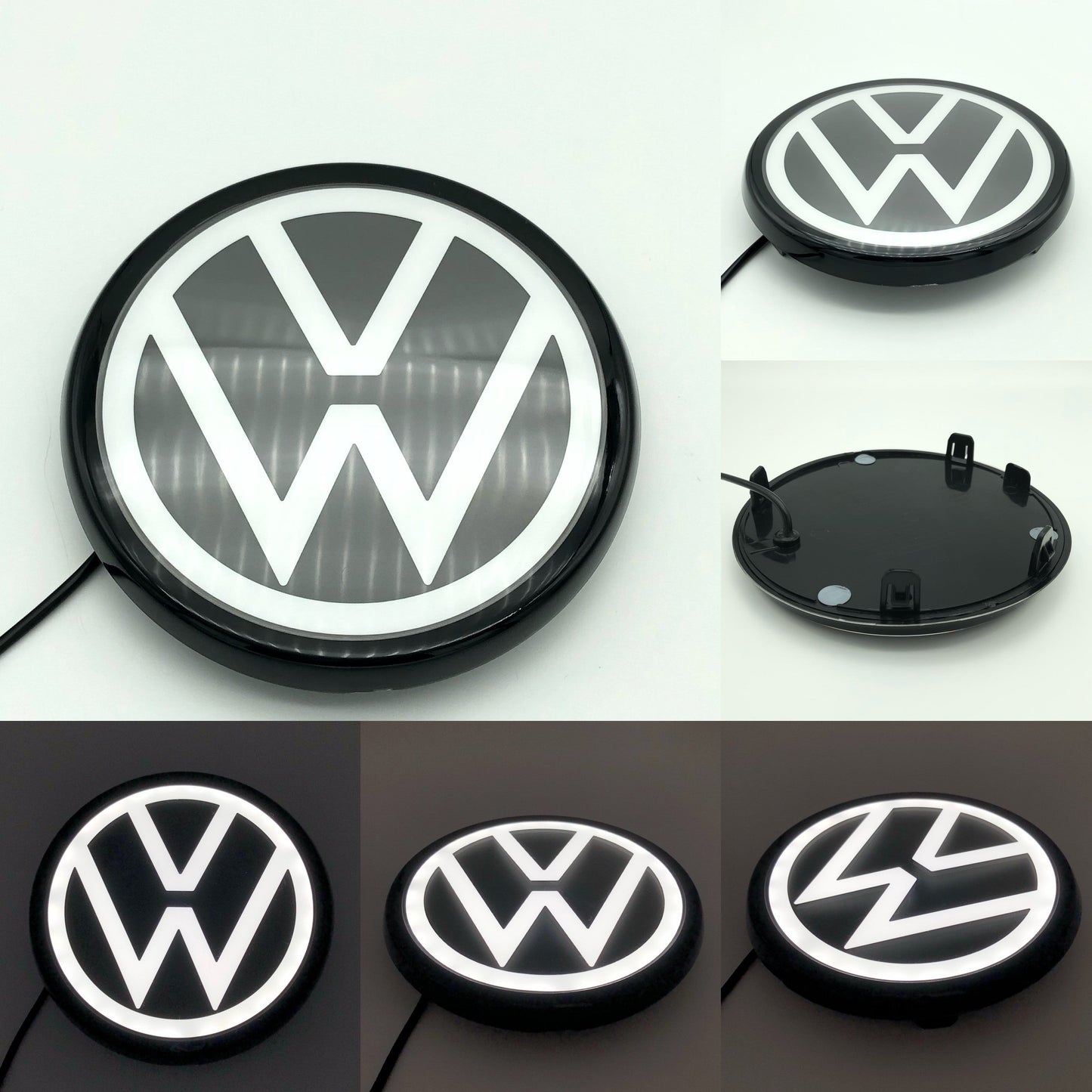 Volkswagen logo light VW logo Illuminated Front Emblem compatible with ACC radar-5