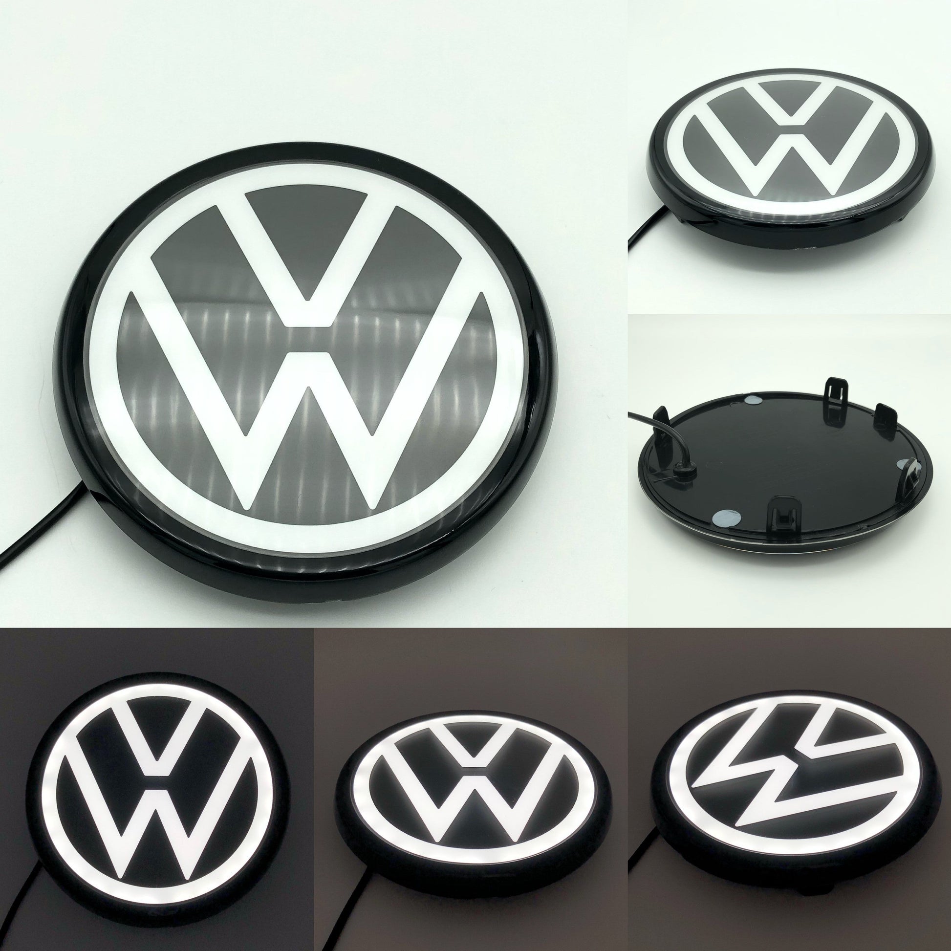Volkswagen logo light VW logo Illuminated Front Emblem compatible with ACC radar-5