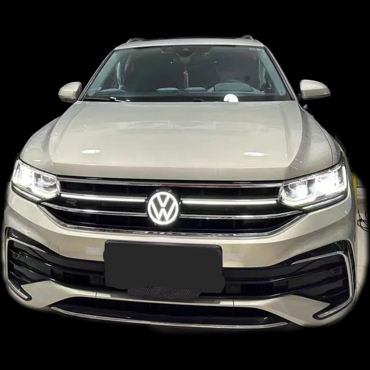 Volkswagen logo light VW logo Illuminated Front Emblem compatible with ACC radar-0